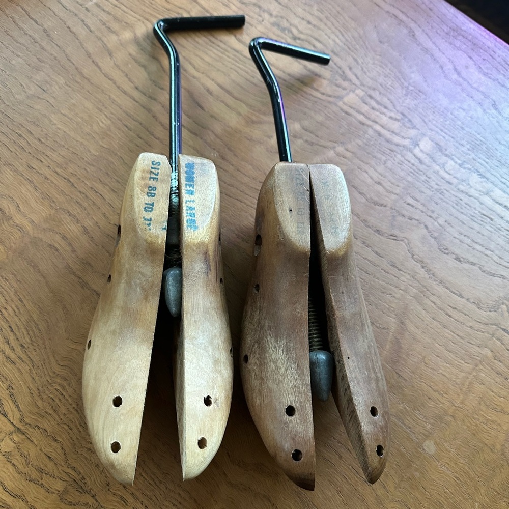Vintage wooden shoe strechers